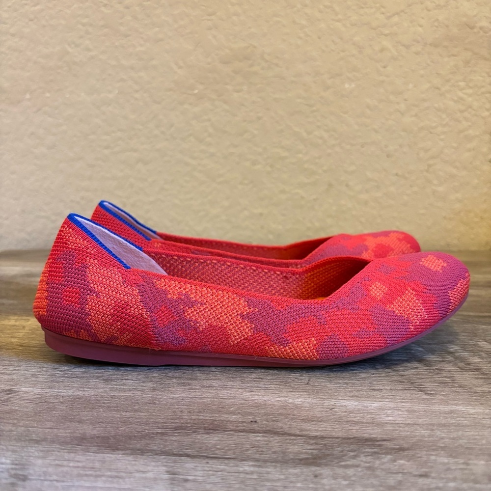 Rothy's The Flat Red Botanicamo Retired Size 6 - Picture 7 of 11